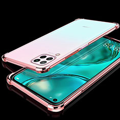 Funda Silicona Ultrafina Carcasa Transparente S04 para Huawei Nova 7i Oro Rosa