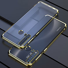 Funda Silicona Ultrafina Carcasa Transparente S04 para Huawei P20 Lite (2019) Oro