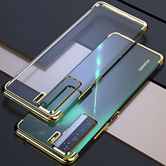 Funda Silicona Ultrafina Carcasa Transparente S04 para Huawei P40 Lite 5G Oro