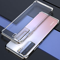 Funda Silicona Ultrafina Carcasa Transparente S04 para Huawei P40 Lite 5G Plata