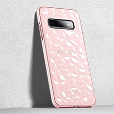 Funda Silicona Ultrafina Carcasa Transparente S04 para Samsung Galaxy S10 5G Rosa