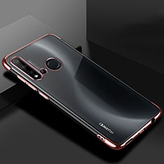 Funda Silicona Ultrafina Carcasa Transparente S07 para Huawei Nova 5i Oro Rosa
