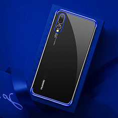 Funda Silicona Ultrafina Carcasa Transparente S07 para Huawei P20 Pro Azul