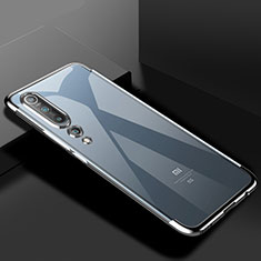 Funda Silicona Ultrafina Carcasa Transparente S2 para Xiaomi Mi 10 Plata