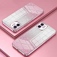 Funda Silicona Ultrafina Carcasa Transparente SY1 para Apple iPhone 11 Oro Rosa