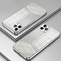 Funda Silicona Ultrafina Carcasa Transparente SY1 para Apple iPhone 11 Pro Max Plata