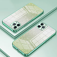 Funda Silicona Ultrafina Carcasa Transparente SY1 para Apple iPhone 11 Pro Verde