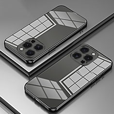 Funda Silicona Ultrafina Carcasa Transparente SY1 para Apple iPhone 14 Pro Negro