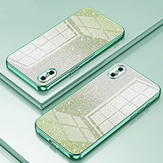 Funda Silicona Ultrafina Carcasa Transparente SY1 para Apple iPhone X Verde