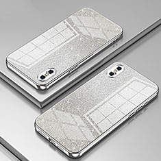 Funda Silicona Ultrafina Carcasa Transparente SY1 para Apple iPhone Xs Plata