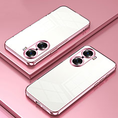 Funda Silicona Ultrafina Carcasa Transparente SY1 para Huawei Honor 60 5G Oro Rosa
