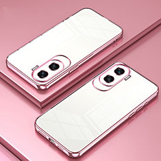 Funda Silicona Ultrafina Carcasa Transparente SY1 para Huawei Honor 90 Lite 5G Oro Rosa