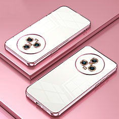 Funda Silicona Ultrafina Carcasa Transparente SY1 para Huawei Honor Magic5 5G Oro Rosa