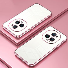 Funda Silicona Ultrafina Carcasa Transparente SY1 para Huawei Honor Magic5 Ultimate 5G Oro Rosa