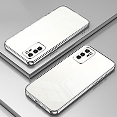Funda Silicona Ultrafina Carcasa Transparente SY1 para Huawei Honor V30 5G Plata