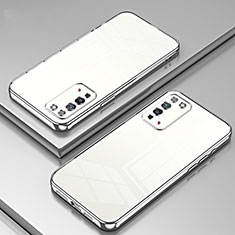 Funda Silicona Ultrafina Carcasa Transparente SY1 para Huawei Honor X10 5G Plata