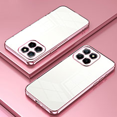 Funda Silicona Ultrafina Carcasa Transparente SY1 para Huawei Honor X6a Oro Rosa