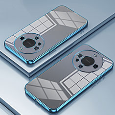 Funda Silicona Ultrafina Carcasa Transparente SY1 para Huawei Mate 40 Pro+ Plus Azul