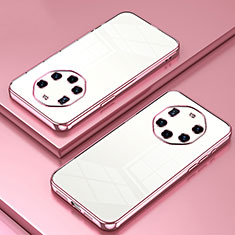 Funda Silicona Ultrafina Carcasa Transparente SY1 para Huawei Mate 40 RS Oro Rosa