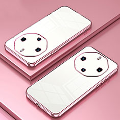 Funda Silicona Ultrafina Carcasa Transparente SY1 para Huawei Mate 60 RS Ultimate Oro Rosa