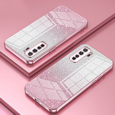 Funda Silicona Ultrafina Carcasa Transparente SY1 para Huawei Nova 7 SE 5G Oro Rosa