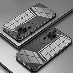 Funda Silicona Ultrafina Carcasa Transparente SY1 para Huawei P60 Art Negro