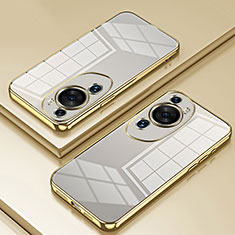 Funda Silicona Ultrafina Carcasa Transparente SY1 para Huawei P60 Art Oro
