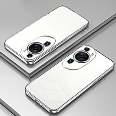 Funda Silicona Ultrafina Carcasa Transparente SY1 para Huawei P60 Art Plata