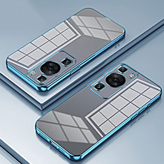 Funda Silicona Ultrafina Carcasa Transparente SY1 para Huawei P60 Azul