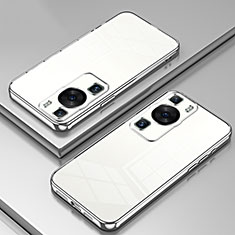 Funda Silicona Ultrafina Carcasa Transparente SY1 para Huawei P60 Pro Plata