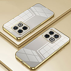 Funda Silicona Ultrafina Carcasa Transparente SY1 para OnePlus 10 Pro 5G Oro