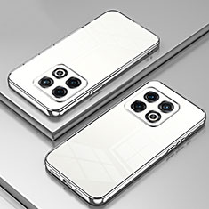 Funda Silicona Ultrafina Carcasa Transparente SY1 para OnePlus 10 Pro 5G Plata
