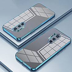 Funda Silicona Ultrafina Carcasa Transparente SY1 para OnePlus 8 Pro Azul