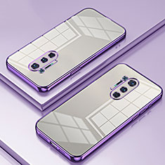 Funda Silicona Ultrafina Carcasa Transparente SY1 para OnePlus 8 Pro Morado