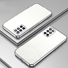 Funda Silicona Ultrafina Carcasa Transparente SY1 para OnePlus 8T 5G Plata