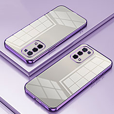 Funda Silicona Ultrafina Carcasa Transparente SY1 para Oppo A54 5G Morado