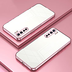 Funda Silicona Ultrafina Carcasa Transparente SY1 para Oppo A91 Oro Rosa