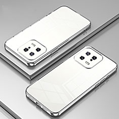 Funda Silicona Ultrafina Carcasa Transparente SY1 para Xiaomi Mi 13 5G Plata