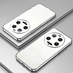 Funda Silicona Ultrafina Carcasa Transparente SY1 para Xiaomi Mi 13 Ultra 5G Plata