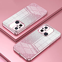 Funda Silicona Ultrafina Carcasa Transparente SY1 para Xiaomi Poco C55 Oro Rosa