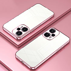 Funda Silicona Ultrafina Carcasa Transparente SY1 para Xiaomi Poco F5 5G Oro Rosa