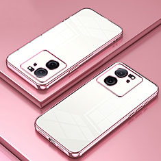 Funda Silicona Ultrafina Carcasa Transparente SY1 para Xiaomi Redmi K60 Ultra 5G Oro Rosa