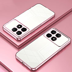 Funda Silicona Ultrafina Carcasa Transparente SY1 para Xiaomi Redmi K70 Pro 5G Oro Rosa