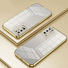 Funda Silicona Ultrafina Carcasa Transparente SY1 para Xiaomi Redmi Note 10 5G Oro