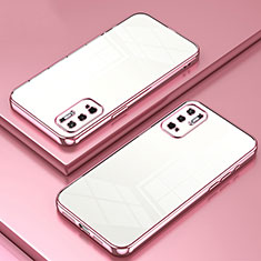 Funda Silicona Ultrafina Carcasa Transparente SY1 para Xiaomi Redmi Note 10 5G Oro Rosa