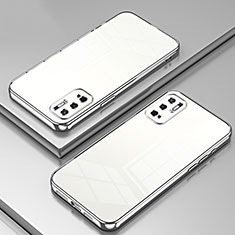 Funda Silicona Ultrafina Carcasa Transparente SY1 para Xiaomi Redmi Note 10 5G Plata