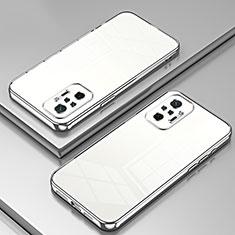 Funda Silicona Ultrafina Carcasa Transparente SY1 para Xiaomi Redmi Note 10 Pro 4G Plata