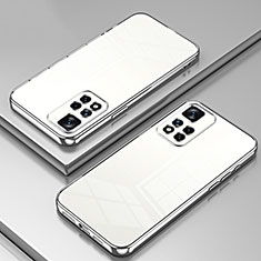 Funda Silicona Ultrafina Carcasa Transparente SY1 para Xiaomi Redmi Note 11 Pro 5G Plata