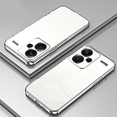 Funda Silicona Ultrafina Carcasa Transparente SY1 para Xiaomi Redmi Note 13 Pro+ Plus 5G Plata