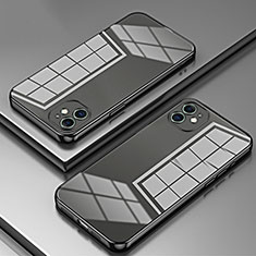 Funda Silicona Ultrafina Carcasa Transparente SY2 para Apple iPhone 12 Negro